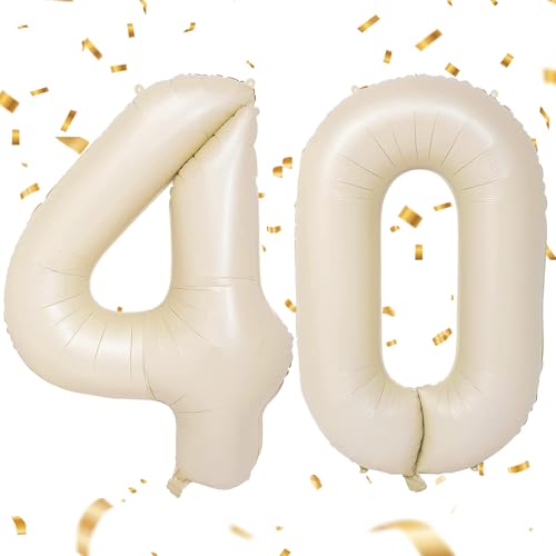 EWODEIEW Luftballon Zahlen 40 Beige,40 Zoll Beige Luftballon 40,Sandweiß Zahlenballon 40 Helium Ballon Folienballon 40. Geburtstagsdeko for Männer Frauen 40.Geburtstagsparty Jubiläum EWODEIEW Luftballon Zahlen 40 Beige,40 Zoll Beige Luftballon 40,Sandweiß Zahlenballon 40 Helium Ballon Folienballon 40. Geburtstagsdeko for Männer Frauen 40.Geburtstagsparty Jubiläum von EWODEIEW