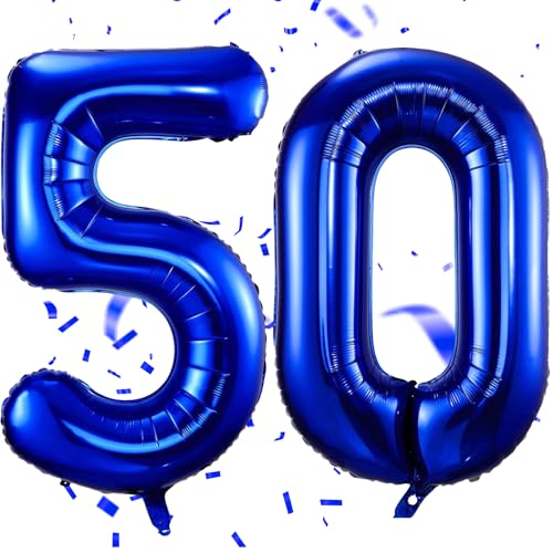 EWODEIEW Luftballon Zahlen 50 Blau,40 Zoll Blau Luftballon 50,Dunkelblau Zahlenballon 50 Helium Ballon Folienballon 50. Geburtstagsdeko for Männer Frauen 50.Geburtstagsparty Jubiläum EWODEIEW Luftballon Zahlen 50 Blau,40 Zoll Blau Luftballon 50,Dunkelblau Zahlenballon 50 Helium Ballon Folienballon 50. Geburtstagsdeko for Männer Frauen 50.Geburtstagsparty Jubiläum von EWODEIEW