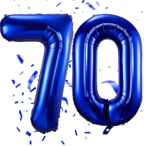 EWODEIEW Luftballon Zahlen 70 Blau,40 Zoll Blau Luftballon 70,Dunkelblau Zahlenballon 70 Helium Ballon Folienballon 70. Geburtstagsdeko for Männer Frauen 70.Geburtstagsparty Jubiläum EWODEIEW Luftballon Zahlen 70 Blau,40 Zoll Blau Luftballon 70,Dunkelblau Zahlenballon 70 Helium Ballon Folienballon 70. Geburtstagsdeko for Männer Frauen 70.Geburtstagsparty Jubiläum von EWODEIEW