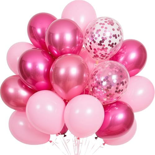 EWODEIEW Luftballons Rosa 60 Stück,12 Zoll Hellrosa Macaron Rosa Helium Ballons, Luftballons Pink, Rosa Konfetti Latexballons, Rosa Luftballons Geburtstagsdeko für Mädchen Babyparty Party Deko EWODEIEW Luftballons Rosa 60 Stück,12 Zoll Hellrosa Macaron Rosa Helium Ballons, Luftballons Pink, Rosa Konfetti Latexballons, Rosa Luftballons Geburtstagsdeko für Mädchen Babyparty Party Deko von EWODEIEW