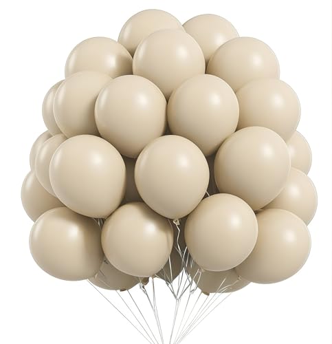 EWODEIEW Luftballons Sand Weiß, 60 Stück 10 Zoll Beige Latex Ballons,Matt Cream Weiss Helium Ballon,Beige Weiß Luftballon Girlande Partyballon für Geburtstag Babyparty Hochzeit Party Deko EWODEIEW Luftballons Sand Weiß, 60 Stück 10 Zoll Beige Latex Ballons,Matt Cream Weiss Helium Ballon,Beige Weiß Luftballon Girlande Partyballon für Geburtstag Babyparty Hochzeit Party Deko von EWODEIEW