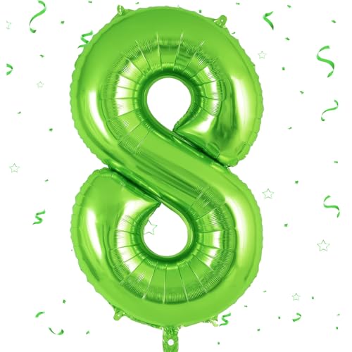 EWODEIEW Zahlen Luftballon 8 Grün,40 Zoll Luftballon Zahlen 8 Folien Ballon,Luftballon 8. Geburtstagsdeko Mädchen Riesen Folienballon 8. for Mädchen Jungen Birthday Party Geburtstag Dekor EWODEIEW Zahlen Luftballon 8 Grün,40 Zoll Luftballon Zahlen 8 Folien Ballon,Luftballon 8. Geburtstagsdeko Mädchen Riesen Folienballon 8. for Mädchen Jungen Birthday Party Geburtstag Dekor von EWODEIEW