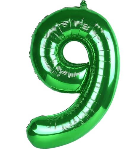 EWODEIEW Zahlen Luftballon 9 Dunkelgrün,40 Zoll Luftballon Zahlen 9 Folien Ballon,Luftballon 9. Geburtstagsdeko Mädchen Riesen Folienballon 9. for Mädchen Jungen Birthday Party Geburtstag Dekor EWODEIEW Zahlen Luftballon 9 Dunkelgrün,40 Zoll Luftballon Zahlen 9 Folien Ballon,Luftballon 9. Geburtstagsdeko Mädchen Riesen Folienballon 9. for Mädchen Jungen Birthday Party Geburtstag Dekor von EWODEIEW