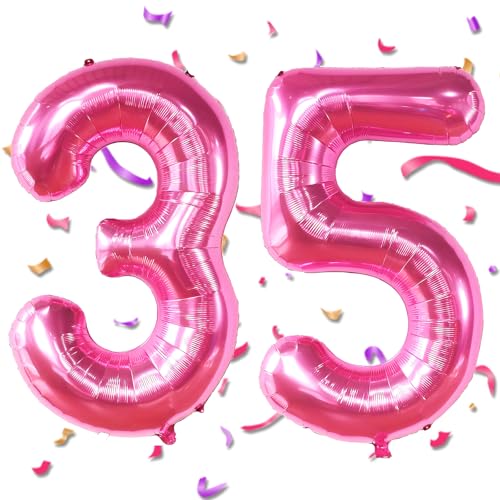 Luftballon Zahlen 35 Rosa,35 Zoll Heißes Rosa Luftballon 35,Rosa Zahlenballon 35 Helium Ballon Folienballon 35. Geburtstagsdeko for Männer Frauen 35.Geburtstagsparty Jubiläum Luftballon Zahlen 35 Rosa,35 Zoll Heißes Rosa Luftballon 35,Rosa Zahlenballon 35 Helium Ballon Folienballon 35. Geburtstagsdeko for Männer Frauen 35.Geburtstagsparty Jubiläum von EWODEIEW