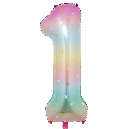 Zahlen Luftballon 1 Regenbogen-Gradient,40 Zoll Luftballon Zahlen 1 Folien Ballon ,Luftballon 1. Geburtstagsdeko Mädchen Riesen Folienballon 1. for Mädchen Jungen Birthday Party Geburtstag Dekor Zahlen Luftballon 1 Regenbogen-Gradient,40 Zoll Luftballon Zahlen 1 Folien Ballon ,Luftballon 1. Geburtstagsdeko Mädchen Riesen Folienballon 1. for Mädchen Jungen Birthday Party Geburtstag Dekor von EWODEIEW