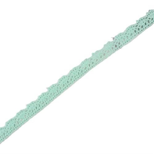 (2Yards/roll) White Beige Embroidered Cotton Lace Ribbons Net Fabric Trims DIY Sewing Handmade Craft Materials Cake Party Decors(Green) von EWUHYFP