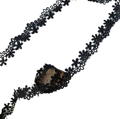 1 Yard Handmade Fabric Lace Trim Patchwork Material Black White Ribbon DIY Garment Sewing Accessories(Light green) von EWUHYFP