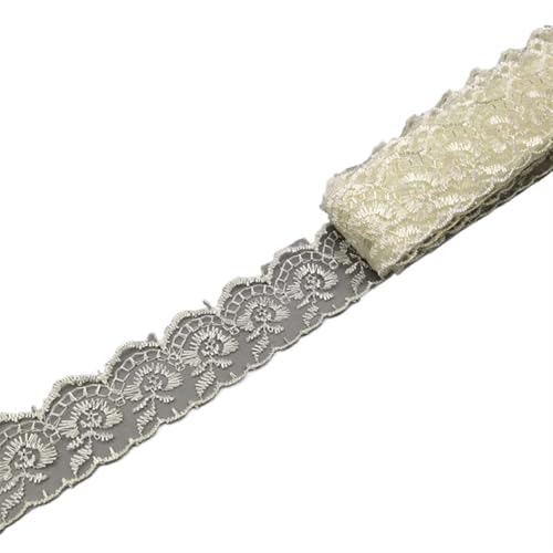 10 Yard 4CM Wide Lace Trim Diy Clothes Fabric Used For Ribbon Bedding Curtain Sofa Cushion Cover Material(A17) von EWUHYFP