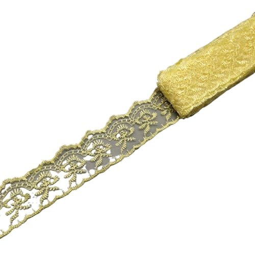 10 Yard 4CM Wide Lace Trim Diy Clothes Fabric Used For Ribbon Bedding Curtain Sofa Cushion Cover Material(A26) von EWUHYFP