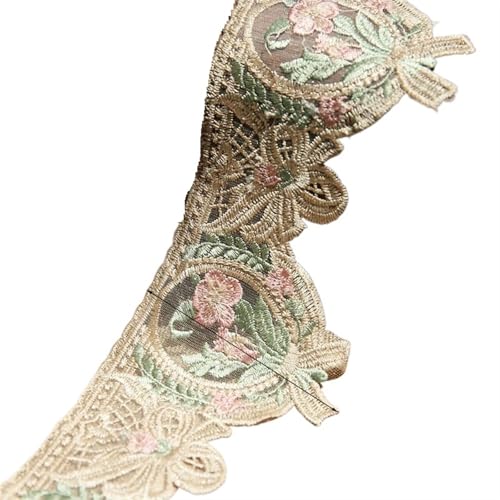 1Y Handmade Lace Ribbon Fabric Trimmings for Sewing Accessories Wedding Decoration DIY Craft Supplies(G) von EWUHYFP