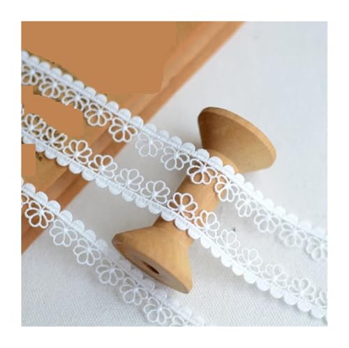 3 Meters Polyester Embroidery White Lace Fabric Trim Ribbon DIY Sewing Bridal Applique Dress Garment Wedding Decor von EWUHYFP