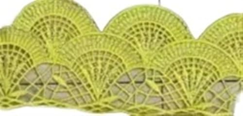 4meters Many Colors Lace Trim With Rhinestone Motif Wide 9.5CM(Yellow) von EWUHYFP