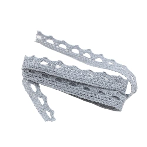 5 10Yards Multi Colored Cotton Lace Trims Ribbon DIY Clothes Hometexile Edge Embellishement Handmade Fabric Material(Antique Zinc,10码_1-1.2CM) von EWUHYFP