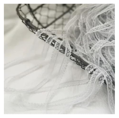 5 Meters/lot Width 0.8cm Lace Applique Trim Ribbon DIY Clothing Dress Accessories(Light Grey) von EWUHYFP