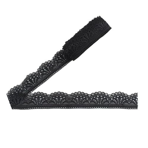 5 Yards/lot Lace Ribbon Tape 40mm Trim Underwear Dress DIY Clothing Accessories(Black) von EWUHYFP