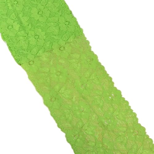 Elastic Lace Ribbon Tape 16cm Trim Fabric Embroidered White Trimmings DIY Crafts Sewing Material Garment Accessories(Fruit Green) von EWUHYFP