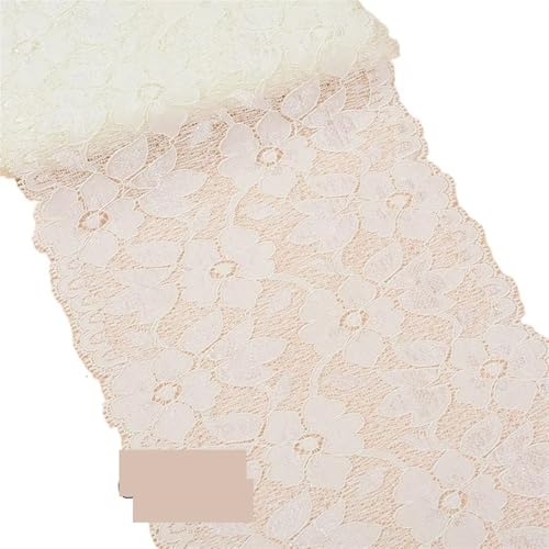 Elastic Lace Ribbon Tape 16cm Trim Fabric Embroidered White Trimmings DIY Crafts Sewing Material Garment Accessories(OC) von EWUHYFP