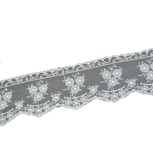 Lace Ribbon White 2yards Sewing Accessories 3D Butterfly Embroidery Fringe Trimmings For Dress Home Decorative DIY Crafts(Width 10cm) von EWUHYFP