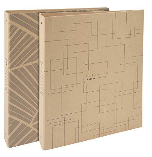 Exacompta 51947E 10er Pack Eterneco Collection Hardcover Ringbuch geeignet für A4-Dokumente, 40 mm Rücken, 4 x 30 mm O-Ringe, wasserabweisend, geometrische Designs von EXACOMPTA