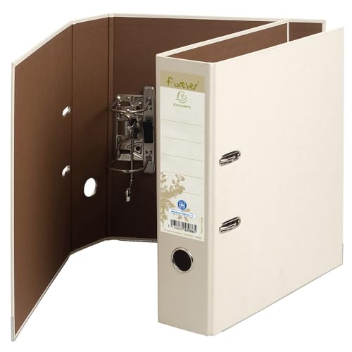 Exacompta 53986SE 10er Pack Premium Recycling-Ordner Prem´Touch Forever. 8 cm breit DIN A4 Ringordner Aktenordner Briefordner Büroordner Plastikordner Schlitzordner elfenbein Exacompta 53986SE 10er Pack Premium Recycling-Ordner Prem´Touch Forever. 8 cm breit DIN A4 Ringordner Aktenordner Briefordner Büroordner Plastikordner Schlitzordner elfenbein von EXACOMPTA
