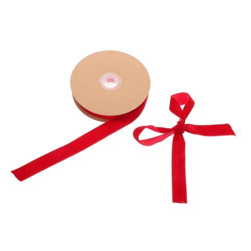 EXAOMBLE 1 Rolle Beflockungsband Geschenkband zum Basteln binden Heimgeschenkband Bowknot-Gurt packen Bänder für Handwerk Party-Verpackungsband klein Geschenkband zum Umwickeln Nylon rot EXAOMBLE 1 Rolle Beflockungsband Geschenkband zum Basteln binden Heimgeschenkband Bowknot-Gurt packen Bänder für Handwerk Party-Verpackungsband klein Geschenkband zum Umwickeln Nylon rot von EXAOMBLE