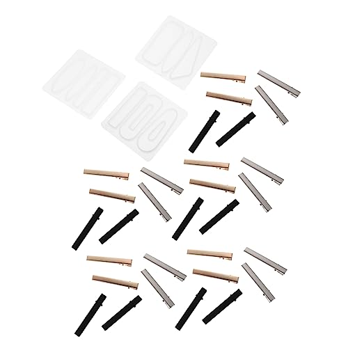 EXAOMBLE 1 Satz DIY Silikonformen für Haarschmuck Teiliges Bastelset mit Haarspangen und Zubehör Handgemachte Haarclips Gießformen für Kreative Projekte von EXAOMBLE