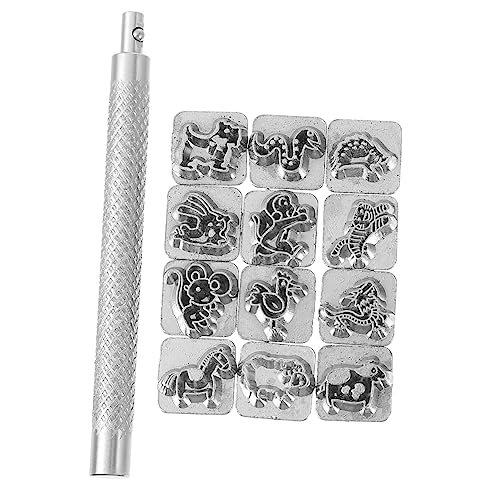 EXAOMBLE 1 Satz Teiliges Set Chinesische Prägewerkzeuge für DIY Lederhandwerk Zodiac Musterstempel und Praktischem Griff für Kunstliebhaber und Profis EXAOMBLE 1 Satz Teiliges Set Chinesische Prägewerkzeuge für DIY Lederhandwerk Zodiac Musterstempel und Praktischem Griff für Kunstliebhaber und Profis von EXAOMBLE