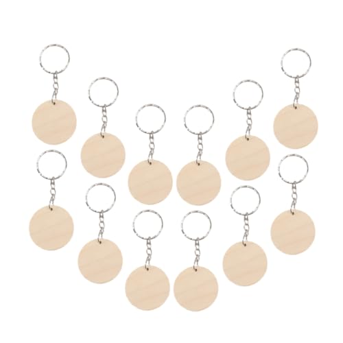 EXAOMBLE 1 Schachtel Blanko Holzscheiben Schlüsselanhänger Set Unfertige Runde Holzstücke für DIY Dekorationen Vielseitig Einsetzbar für Schlüssel Taschen und Schmuck EXAOMBLE 1 Schachtel Blanko Holzscheiben Schlüsselanhänger Set Unfertige Runde Holzstücke für DIY Dekorationen Vielseitig Einsetzbar für Schlüssel Taschen und Schmuck von EXAOMBLE
