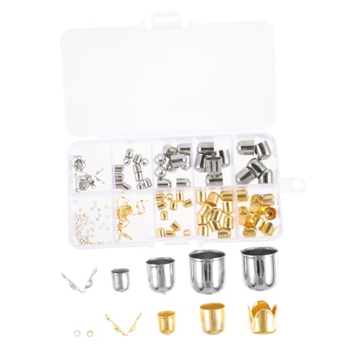 EXAOMBLE 1 Schachtel Metallperlen Schmuckzubehör Wiederverwendbare Abstandshalter für DIY Schmuckherstellung Langlebige Dekorative Perlen für Armbänder und Mehr von EXAOMBLE