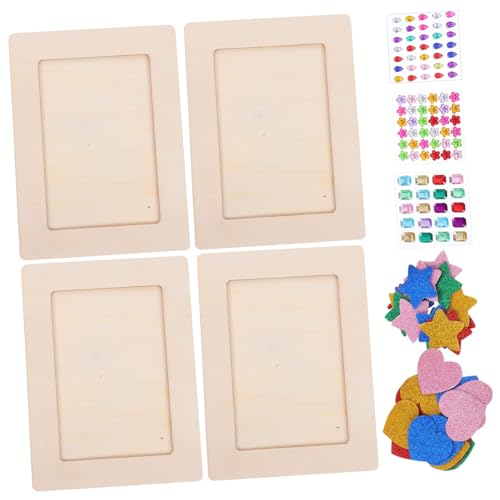 EXAOMBLE 1 Set Diy-bilderrahmen Aus Holz Für Kinder: Unfertige Rahmen Mit Aufklebern, Einfach Zu Verwenden, Ideal Für Familienaktivitäten Und Als Heimdekoration. EXAOMBLE 1 Set Diy-bilderrahmen Aus Holz Für Kinder: Unfertige Rahmen Mit Aufklebern, Einfach Zu Verwenden, Ideal Für Familienaktivitäten Und Als Heimdekoration. von EXAOMBLE