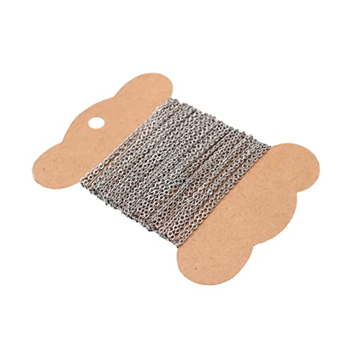 EXAOMBLE 1 Stück DIY Schmuckkette für Bastelarbeiten Lange Kreuzkette Silber für Schmuckherstellung und Kreative Projekte von EXAOMBLE