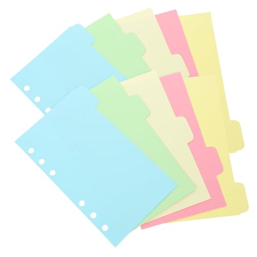 EXAOMBLE 10 Blatt Bunte Indexpapier Einlagen Abtrennblätter Für Notizbuch Organizer Trennblätter Wiederverwendbar Für Buchordner Notizblock Seitenstrukturierung EXAOMBLE 10 Blatt Bunte Indexpapier Einlagen Abtrennblätter Für Notizbuch Organizer Trennblätter Wiederverwendbar Für Buchordner Notizblock Seitenstrukturierung von EXAOMBLE