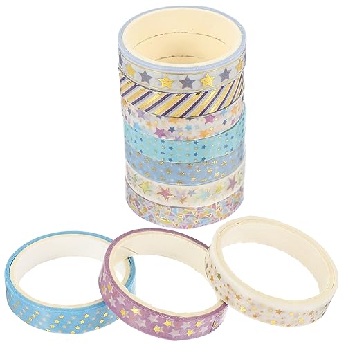 EXAOMBLE 10 Rollen Dekoratives Washi Masking Tape mit Goldfolie Vielseitiges Klebeband für Scrapbooking und Kreative Bastelprojekte Zufällige Designs EXAOMBLE 10 Rollen Dekoratives Washi Masking Tape mit Goldfolie Vielseitiges Klebeband für Scrapbooking und Kreative Bastelprojekte Zufällige Designs von EXAOMBLE