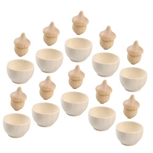 EXAOMBLE 10 Sätze DIY Holzschüsseln und Eicheln Teiliges Bastelset für Kreative Unlackierte Holzfiguren für Bastelprojekte für und Partydekoration EXAOMBLE 10 Sätze DIY Holzschüsseln und Eicheln Teiliges Bastelset für Kreative Unlackierte Holzfiguren für Bastelprojekte für und Partydekoration von EXAOMBLE