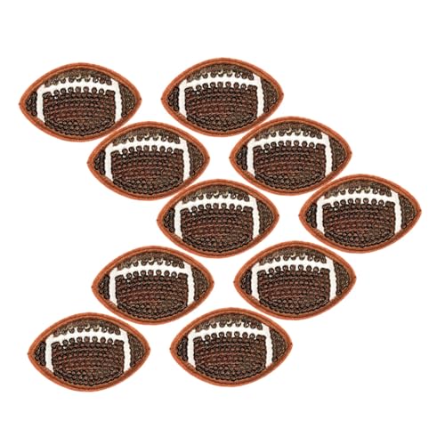 EXAOMBLE 10 Stück Aufbügelbare Rugby Patches mit Pailletten Decorative Applikationen für Kleidung Hüte Jeans und Diy Projekte Sequin Stickerei für Sportbegeisterte EXAOMBLE 10 Stück Aufbügelbare Rugby Patches mit Pailletten Decorative Applikationen für Kleidung Hüte Jeans und Diy Projekte Sequin Stickerei für Sportbegeisterte von EXAOMBLE