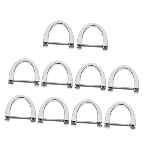 EXAOMBLE 10 Stück D Ringe aus Robustem Silberfarbene Tasche Zubehör Ringe mit Glatten Kanten für DIY Handtaschen Gepäck Schlüsselanhänger und Umhängetaschen EXAOMBLE 10 Stück D Ringe aus Robustem Silberfarbene Tasche Zubehör Ringe mit Glatten Kanten für DIY Handtaschen Gepäck Schlüsselanhänger und Umhängetaschen von EXAOMBLE