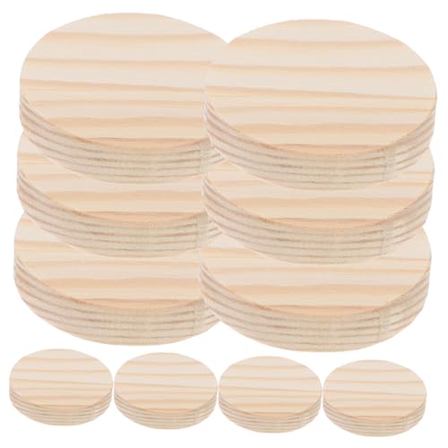 EXAOMBLE 10 Stück DIY Holzscheiben Handgefertigte Runde Holzstücke für Kreative Bastelprojekte für Mädchen Unbemalt Naturbelassen für Dekorationen und Malerei EXAOMBLE 10 Stück DIY Holzscheiben Handgefertigte Runde Holzstücke für Kreative Bastelprojekte für Mädchen Unbemalt Naturbelassen für Dekorationen und Malerei von EXAOMBLE