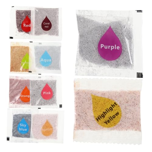EXAOMBLE 10 Stück DIY Teiliges Tie Dye Pulver Färbepulver für Stoffe Farben Gelb Orange Koralle Rot Lila Blau Grün Aprikose Hochwertige Textilfarbe für Kreative DIY Projekte für Shirts von EXAOMBLE