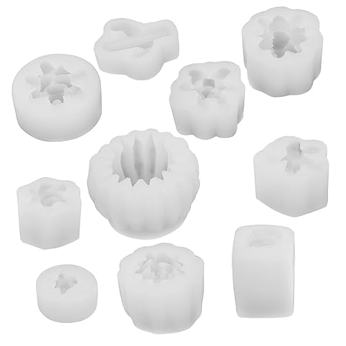 EXAOMBLE 10 Stück Teiliges Silikonform für DIY Aromakerzen Flexibel Einfach zu Entformen für Duftkerzen Seifen und Handarbeiten Pflanzenförmiges Design für Kreative Projekte EXAOMBLE 10 Stück Teiliges Silikonform für DIY Aromakerzen Flexibel Einfach zu Entformen für Duftkerzen Seifen und Handarbeiten Pflanzenförmiges Design für Kreative Projekte von EXAOMBLE