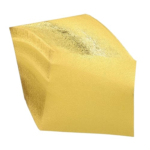 EXAOMBLE 100 Blatt Goldfarbenes Origami Papier Einseitiges DIY Faltpapier für Kunsthandwerk Quadrate für Bastelprojekte und Kinderaktivitäten von EXAOMBLE