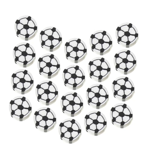 EXAOMBLE 100 Stück Fußball Perlen Polymer für DIY Schmuck Abstandshalter Perlen für Armbänder und für und Bastelprojekte Sicher und Langlebig EXAOMBLE 100 Stück Fußball Perlen Polymer für DIY Schmuck Abstandshalter Perlen für Armbänder und für und Bastelprojekte Sicher und Langlebig von EXAOMBLE