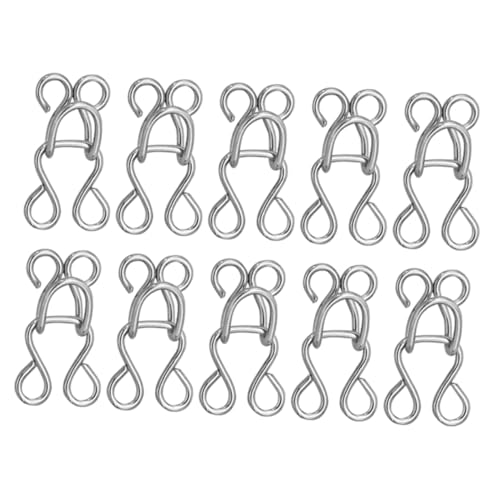 EXAOMBLE 100 Stück Nähhaken und Ösen Metallverschluss für Kleidung Unsichtbare Haken für Oberteile Röcke und DIY Projekte Langlebig und Rostfrei EXAOMBLE 100 Stück Nähhaken und Ösen Metallverschluss für Kleidung Unsichtbare Haken für Oberteile Röcke und DIY Projekte Langlebig und Rostfrei von EXAOMBLE