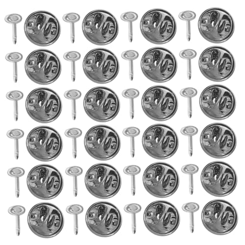 EXAOMBLE 100 Stück Schmetterlings Hutschnallen Metall Anstecker Metallnadeln Zum Basteln Blanko Broschennadeln Broschennadeln Zum Basteln Legierungs Rohlinge Krawattennadel von EXAOMBLE
