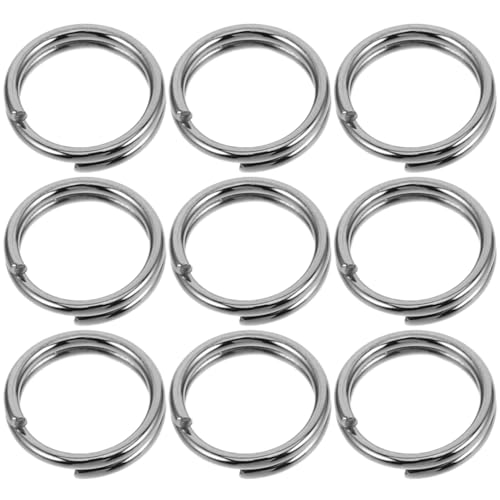 EXAOMBLE 100Stücke Schlüsselringe Robuste Metallringe für DIY Projekte Langlebige Schlüsselanhänger für Schlüsselbund Schmuck und Bastelarbeiten von EXAOMBLE