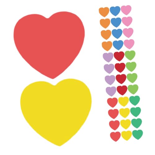 EXAOMBLE 108 Stück Herzförmige Papierausschnitte Farben für Diy Bastelprojekte Valentinstag Klassenzimmerdekoration Beschreibbar für Hochzeiten und Feiern EXAOMBLE 108 Stück Herzförmige Papierausschnitte Farben für Diy Bastelprojekte Valentinstag Klassenzimmerdekoration Beschreibbar für Hochzeiten und Feiern von EXAOMBLE