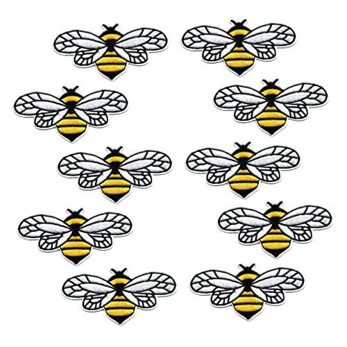 EXAOMBLE 10Stücke Cartoon Bienen Stoffapplikationen Dekorative Patches für Jeans Taschen und Kleidung DIY Bügel und Nähflicken Langlebig und Vielseitig Einsetzbar EXAOMBLE 10Stücke Cartoon Bienen Stoffapplikationen Dekorative Patches für Jeans Taschen und Kleidung DIY Bügel und Nähflicken Langlebig und Vielseitig Einsetzbar von EXAOMBLE