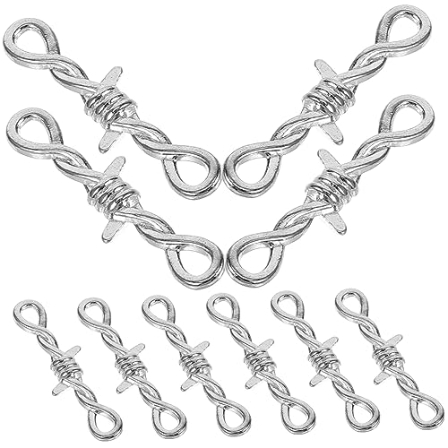 EXAOMBLE 10Stücke DIY Halskettenverschlüsse Metall für Armbänder und Schmuckherstellung Praktische Schmuckverschlusshaken für Designs und Einfache Anwendung von EXAOMBLE