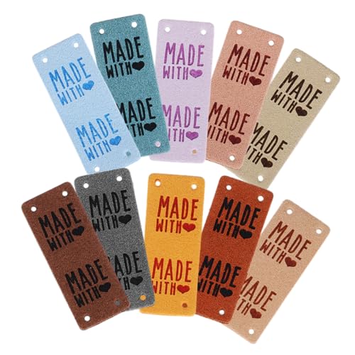 EXAOMBLE 10Stücke DIY Lederetiketten Handgefertigte Etiketten für Kleidung Jeans Taschen Hüte Flexible und Langlebige Nählabels für und Projekte EXAOMBLE 10Stücke DIY Lederetiketten Handgefertigte Etiketten für Kleidung Jeans Taschen Hüte Flexible und Langlebige Nählabels für und Projekte von EXAOMBLE