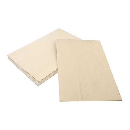 EXAOMBLE 10Stücke Leere Holzplatten für DIY Bastelprojekte Balsaholz Bastelmaterial für Pyrografie Malerei Modellbau und Handarbeiten EXAOMBLE 10Stücke Leere Holzplatten für DIY Bastelprojekte Balsaholz Bastelmaterial für Pyrografie Malerei Modellbau und Handarbeiten von EXAOMBLE