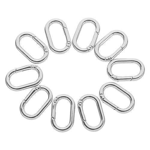 EXAOMBLE 10Stücke Metall Federschlüsselringe Robuste Schlüsselanhänger Clips für Gürtel Rucksäcke und Taschen Austauschbare Karabiner Schnallen mit Hoher Korrosionsbeständigkeit EXAOMBLE 10Stücke Metall Federschlüsselringe Robuste Schlüsselanhänger Clips für Gürtel Rucksäcke und Taschen Austauschbare Karabiner Schnallen mit Hoher Korrosionsbeständigkeit von EXAOMBLE